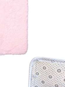 Shaggy Rug 40x60cm Rectangular Color Options - ベビーピンク - チェックする 2