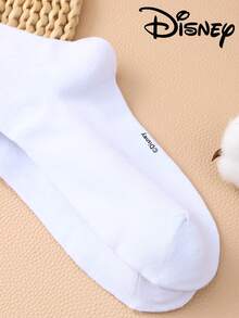 1 Pair/5 Pairs/10 Pairs Women's Mid-Calf Socks - Disney Stitch Pattern, Couple Mid-Calf Socks, Solid White Sports Mid-Calf Socks, Versatile Style, Suitable For Daily Wear And As Holiday Gifts - Multicolor - View 6