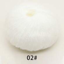 3 件/75克套装 油画风格马海毛纱线 长绒纱线 粗毛线 手工编织线 - 精细羊毛 手工编织油画风格马海毛，适用于编织披肩、外套、羊毛首饰、帽子、围巾、毛衣