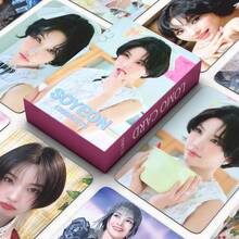 55pcs Soyeon, Yuqi GIDLE Holographic LOMO Cards, Celebrity Merchandise Photo Cards, Holiday Gift Cards - Multicolor - View 4