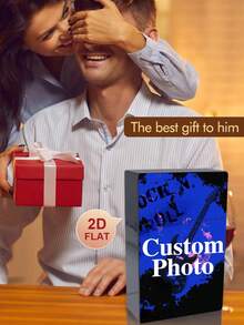 1pc Customized Cigarette Case, Suitable Gift For Smokers, Customized Cigarette Case (Cigarettes Not Included, Only The Case) As Gift For Him, Christmas Gift - Cigarette Case - View 2