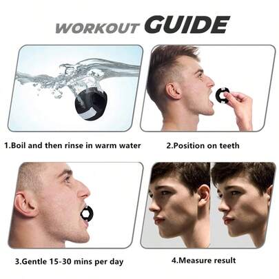 3pcs Jaw Exerciser, Chewing Bite Trainer, Facial Fitness And Masseter Muscle Trainer