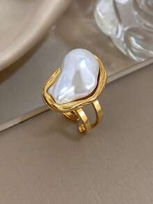 1 chiếc nhẫn ngọc trai Baroque cổ điển bằng thép không gỉ mạ vàng 18K có thể điều chỉnh kích cỡ dành cho nữ, trang sức tối giản thanh lịch cho Lễ tình nhân, tiệc tùng, hàng ngày, lễ hội Mardi Gras, năm mới, đám cưới, đi biển, Giáng sinh, kỷ niệm, quà tặng thanh lịch cho mẹ, trang sức phong cách Boho, quà sinh nhật cho phù dâu. - Nhiều màu - Xem 7