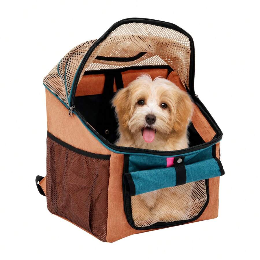 Dog Bicycle Basket, Pet Carrier Backpack, Dog Bicycle Basket Carrier - 橘色 - 查看 1