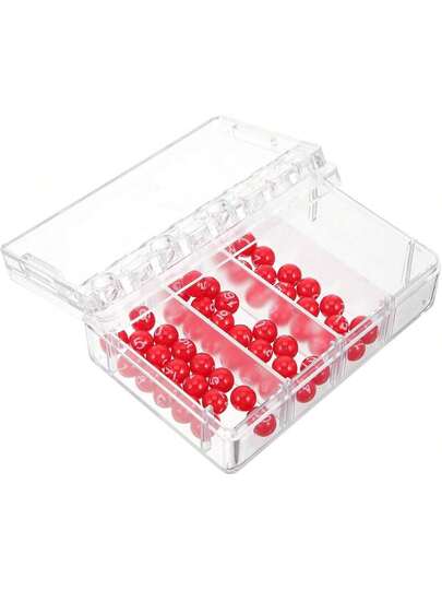 EstiloVICASKY Bolas De Bingo, Bolas De Numero Bolas para Bingo Mini Bingo 3D El Plastico Máquina De Selección De Números para Juegos De Lotería Bingo Tombola para RifaVersión mejorada