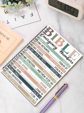 1pc Inspirational Spiral Notebook With Motivational Quotes, Spiral Diary Notebook, Themed Gift For Women