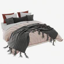 Modern Minimalist Bed Frame, 160*200CM, Beige, Dutch Velvet Fabric, Low Slatted Base, Modern Style Bedroom Furniture, Gas Lift Rod, Headboard And Mattress Not Included. - Beige + Fabric + Metal + Memory Foam - View 11