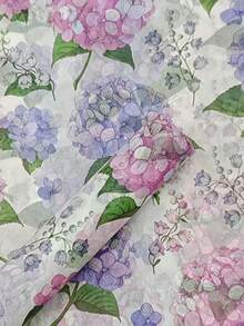 10/20/40张粉色绣球花图案薄纸 - 20x14英寸蜡纸礼品包装纸，适用于婚礼、情人节、生日、花束、派对礼物、婚礼文具、装饰纸，质地光滑 - 彩色 - 查看 5