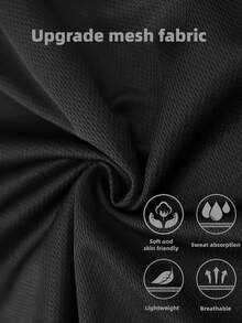 Fashionable Hooded Sleeveless Fitness Tank Top, Versatile Plus Size Men's Apparel, Stylish Printed Design Showcases Personalized - Navy Blue - View 9