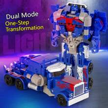 1pc Upgraded Children's Transforming Robot Car Model - One-Button Transformation - Non-Alloy Version Movable Toy For Boys - [Boy's Gift/Children's Birthday Surprise/Creative Educational Toy] Cool Transforming Model - Perfect Gift - Multicolor - View 10
