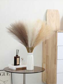 9/18/30 Peças Grama de Pampas Artificial, Decoração Boho Pampas Reed, Encher Vaso Plantas Falsas Modernas, Decoração Doméstica, Decoração de Casamento, Decoração de Jardim, Decoração de Quarto, Decoração de Outono, Decoração de Halloween - Multicolorido - Visão 6