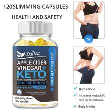 KETO Apple Cider Vinegar Soft Capsules, A Weight Loss Product That Supports Weight Management And Gut Health - 120 Capsules, A 60-Day Supply. - 1 chai - Xem 4