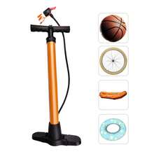 Bike Pump 160psi High Pressure Portable Multifunctional Universal Bike Air Pump with Valves for Bike Tire Basketball - Naranja - Ver 3