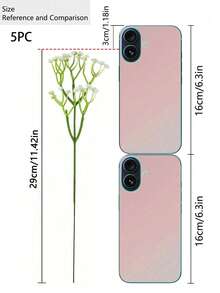 2/5/10/20/30/40支星空仿真花束 - 手工仿真花摆设，适用于家居、户外、花园装饰、婚礼、派对、生日、毕业典礼等场合。 - 白色 - 查看 14