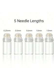 水润微针精华注射器，0.25/0.5/1.0/1.5mm 可重复使用 20 件套装，包含精华液微针印章、面部护理工具瓶、护肤品、家用美容仪、美容、护肤产品、SPA、自我护理、护肤工具、面部护理、美容师用品、按摩、面部按摩工具、面部按摩滚轮等。 - 彩色 - 查看 11