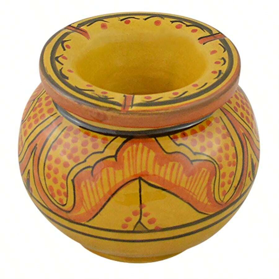 Ceramic Ashtray Moroccan Outdoor Smokeless Cigar Patio Garden Ashtrays Medium - như hình - Xem 1