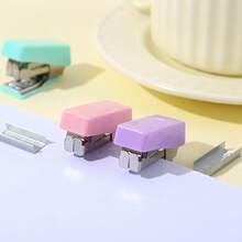 1 Set Of Random Color Staplers With Staples, Suitable For Office And School Use, Christmas Gift Pack Suitable For Office And Classroom Supplies, Holiday Stationery Gifts, And Back To School Season Gifts - Multicolor - View 10