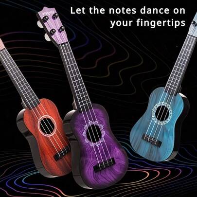 1pc Ukulele Guitar - Suitable For Beginners And Educational Use, Early Music Gift, Random Color Accessories