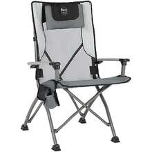 TIMBER RIDGE - Silla Plegable de Camping para Adultos, sillas Plegables de Aluminio con Soporte Organizador para Tazas y reposacabezas extraíble, Resistente soporta hasta 300 Libras, Color(Gris) - Multicolor - Ver 2