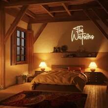 可定制LED霓虹灯 - USB供电，可调光，适用于卧室、客厅、办公室、派对和婚礼墙面装饰 - 完美的圣诞节和新年礼物