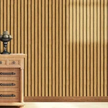 1 Roll Of Wood Grain Grid Pattern Self-Adhesive Removable Wallpaper - Ideal For Accent Walls, Wall Decor, Cabinets, Dining Tables, Wardrobe Doors & Niches. Perfect For Retro-Style Home And Room Decoration.Wall Sticker,Wallpaper Peel And Stick - Multicolor - View 11
