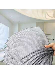 30/20/10/5片装神奇清洁布，加厚双面不锈钢百洁布，厨房洗碗布，锅碗瓢盆清洁抹布，清洁毛巾工具 - 多色 - 查看 3