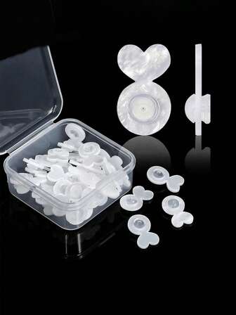 10/20 st. genomskinliga silikonstöd för örhängen, transparenta osynliga stödkuddar för örsnibben för tunga örhängen, bekvämt gummistöd för örhängen, förhindrar att öronen hänger, perfekt för stora örhängen