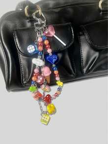 1 قطعة من اكسسوارات الحقيبة على طراز Y2K، سلسلة حقيبة، اكسسوار محفظة، اكسسوار حقيبة للنساء، سلسلة حقيبة جميلة، سحر محفظة مصمم، سلسلة ومشبك محفظة، اكسسوار حقيبة الظهر، سحر حقيبة، اكسسوار محفظة، سحر مفتاح محفظة - متعدد الألوان - مشاهدة 5