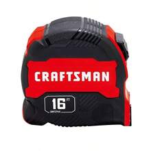 CRAFTSMAN CMHT37441S - Cinta métrica compacta de fácil agarre 16 pies - Rojo - Ver 5