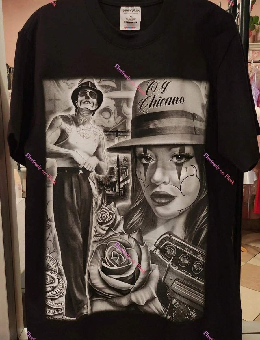 OG Chicano Graphic T-Shirt - màu đen - Xem 1