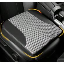 Cojín de asiento de coche cómoda almohada de espuma viscoelástica para conducir alivio del dolor de espalda ciática cojín para coche camión oficina silla de ruedas negro y gris - Negroygris - Ver 1