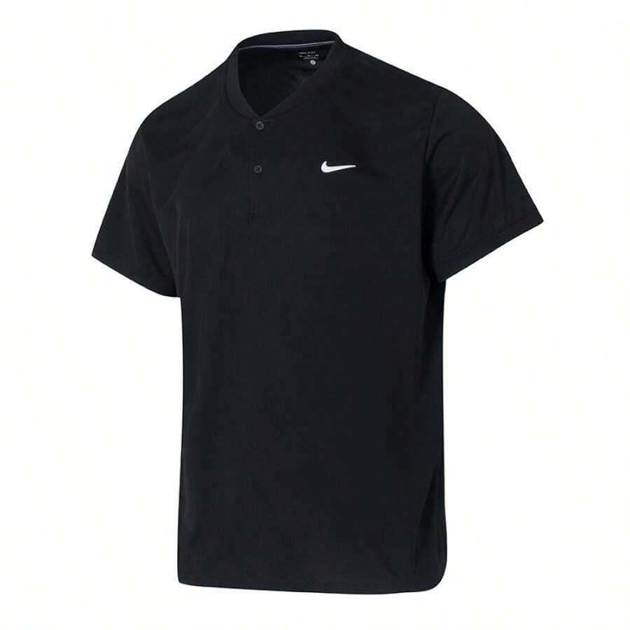 Nike M NKCT DF POLO BLAD Polo 短袖衫,休闲舒适运动上衣,透气半袖T恤,IR8031-049 - 黑色 - 查看 1