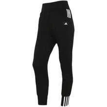 Adidas 女褲 休閒跑步訓練運動束腳長褲 - 黑色 - 查看 11