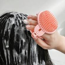 Bàn chải hai mặt, bàn chải gội đầu và tắm hai mặt bằng cao su mềm, dụng cụ mát-xa, bàn chải gội đầu, bàn chải tắm thần kỳ, bàn chải mát-xa đầu, thích hợp sử dụng tại nhà, khi đi du lịch và trong ký túc xá. Quà tặng ngày lễ. - Nhiều màu - Xem 3