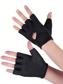 1 par de guantes de fitness de media dedos, guantes de entrenamiento para mujeres, guantes de ciclismo no transpirables, guantes de levantamiento de pesas con agarre de hierro y protección de la palma, guantes de entrenamiento de ciclismo, equipo de fitness, diseño deportivo, guantes de alto rendimiento, costuras reforzadas, material transpirable, accesorios de gimnasio, adecuados para entusiastas del fitness