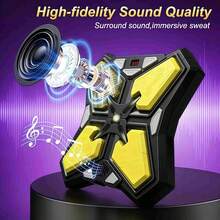 2025升级版音乐拳击机：3种速度，12首曲目，柔软橡胶表面 | 适合3-8岁儿童的亲子礼物 - 彩色 - 查看 4