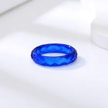 emejewe 1pc White Sapphire Ring, Suitable For Everyday Wear