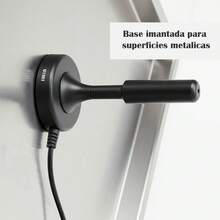 Antena de TV Digital Para Interior y Exterior con Amplificador de señal Inteligente, HDTV Compatible con señales DTMB/ISDB/DVB-T/DMB-T - Negro - Ver 8