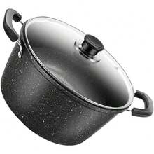 26CM Non-Stick Soup Pot Maifanite Soup Pot Handle Small Saucepan For Cooking Pan - Black - View 11