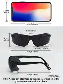 时尚防护护目镜一副，防溅、防冲击、防尘，适用于运动、骑行、钓鱼、海滩等活动。 - 彩色 - 查看 7