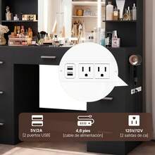 Vanities & Vanity Benches - 黑色 - 查看 4