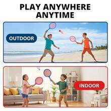 Badminton Set for with 2 Rackets Ball and Birdie - como en la foto - Ver 7