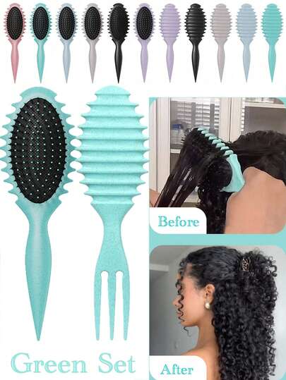 Hair brushes-EU+UK 2025 New Curling Hair Brush - Professional Curling Styling Tool, Ergonomic Handle, Anti-Frizz & Detangling, Edge-Lifting Design, Creates Perfect Curls, Suitable For All Hair Types, Designed By Candybrush