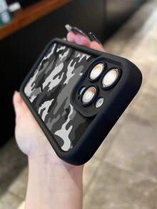 Ốp lưng màu đen tối giản, họa tiết rằn ri, chống sốc, có rãnh, dày dặn, đơn giản và thời trang, tương thích với iPhone 17/17 Pro/16 Pro Max/13/16/15/15 Pro Max/14/11/12/12 Pro Max/XS/XR/7/8/SE2, quà tặng kỷ niệm, phiên bản quốc tế, không phải phiên bản nội địa. - Nhiều màu - Xem 5