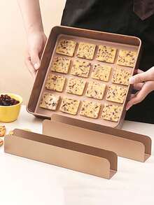 1pc Non Stick U-Shaped Biscuit Mold, Rectangle Biscuit Mold,Carbon Steel Biscuit Mold,Cake And Bread Molds,Baking Molds,Baking Tools,Kitchen Molds,Very Suitable For Making Desserts And Biscuit,Making Cranberry,Strawberry,And Biscuit Desserts,