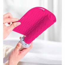 便携式硅胶隔热垫，直发器隔热垫，卷发棒隔热垫，防滑隔热垫，旅行造型必备，适合旅行梳妆台，旅行美发配件收纳盒 - 隔热垫，直发器垫，卷发棒保护垫