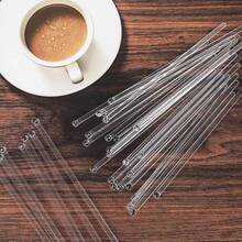 200/100/50/20/10支装优雅闪亮金色鸡尾酒搅拌棒，透明水晶饮品搅拌器，完美适用于搅拌、装饰甜点和咖啡，适用于圣诞节、婚礼、生日和其他活动，18.4厘米塑料搅拌棒，情人节礼物，派对，生日