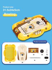 Juegos de mesa divertidos y temáticos para niños, que incluyen baloncesto, fútbol, hockey, bolos y juegos de mesa. Estos juguetes interactivos multijugador no solo brindan entretenimiento, sino que también ayudan a mejorar la coordinación mano-ojo y las habilidades motoras finas de los niños. Adecuado para usar en el hogar, la oficina y el dormitorio. - Multicolor - Ver 10