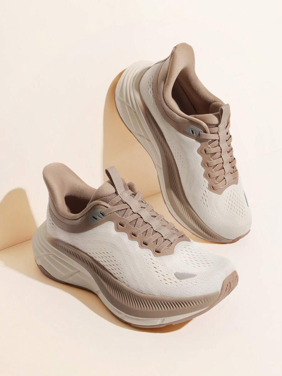 Hands-Free Slip-On Sneakers For Women – All-Day Comfort For Walking, Running, Gym & Athletic Wear Comfortable Women's Walking Shoes With Cushioning ActiveBreeze Non-Slip Running And Tennis Sneakers | Breathable Athletic Shoes For Gym Workouts - 卡其色 - 查看 1
