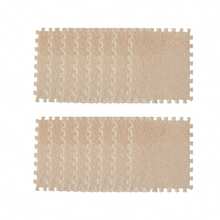 16 piezas Alfombra de piso de parche de unicolor, Almohadilla de espuma mullida para piso del hogar, Adecuada para dormitorio, sala de estar, decoración del alféizar de la ventana, Tamaño personalizable - Multicolor - Ver 13